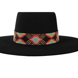 Bande de chapeau Twister avec motif en croix - Multicolore