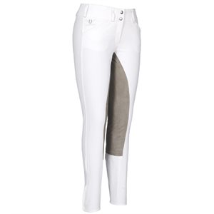 Pantalon Fond Peau TuffRider ''Piaffe'' pour Femme - Blanc & Charcoal