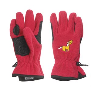 Equi-Star Childs Pony Fleece Glove - Red