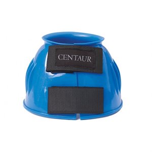 Centaur PVC Ribbed Double Hook and Loop Bell Boots - Royal Blue