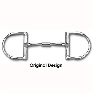 Myler level 1 Dee bit with Hooks with Stainless Steel Comfort Snaffle Wide Barrel