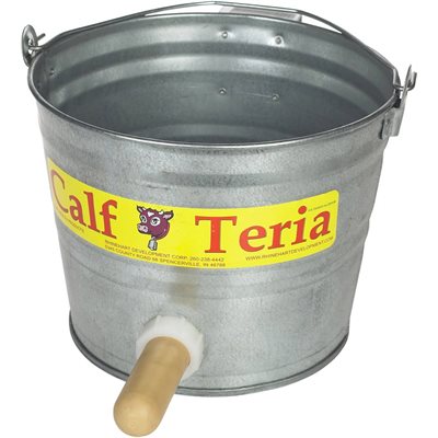 Calf-Teria Galvanized Calf Bucket