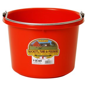 Little Giant 2 Gallons Plastic Bucket - Red