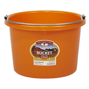 Little Giant 2 Gallons Plastic Bucket - Orange