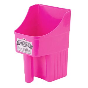 Little Giant 3 Quart Plastic Enclosed Feed Scoop - Pink