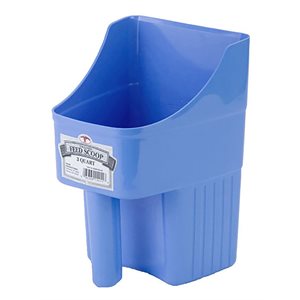 Little Giant 3 Quart Plastic Enclosed Feed Scoop - Berry Blue