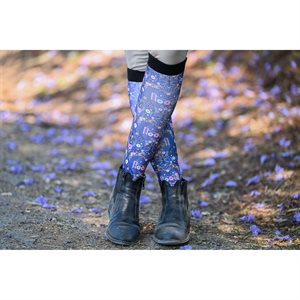 Dreamers & Schemers Riding Boot Socks - All pony derby donuts