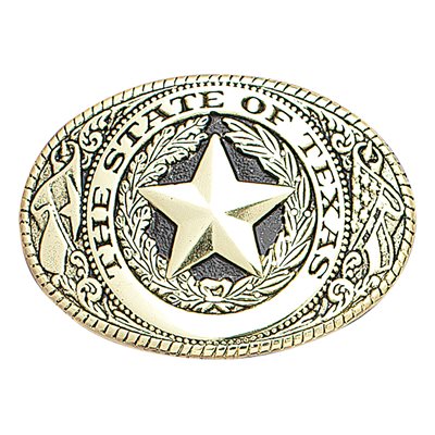 Nocona State of Texas Gold Buckle