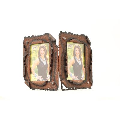 M&F Metal Double Picture Frame