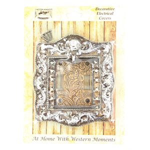 M&F Engraved Double Light Switch Plate