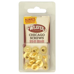 Weaver Chicago Screw Handy Pack Solid Brass