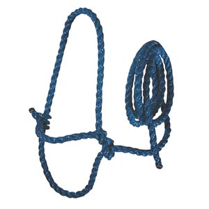 Weaver Extra Heavy Poly Rope Halter - Blue