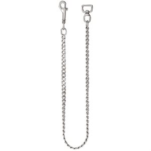 Chrome Plated Flat Link Lead Chain - 20''