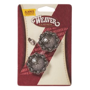 Weaver Antique Silver Berry Concho with Post 