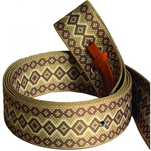 Mustang nylon fashion print tie strap - Brown Snake