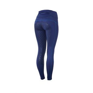 Pantalon d'Équitation d'Hiver Fond Silicone Horze Zadie - Blue Depth