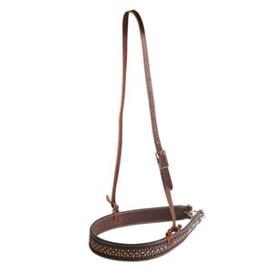 Professional's Choice leather noseband - Chocolate confection