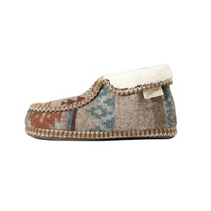 Blazin Roxx ladies Jenna slippers - Beige with pattern boot style