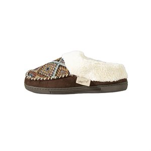 Blazin Roxx ladies Emma slippers - Brown with multicolored square pattern