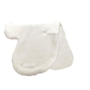 Can-Pro fleece close contact contour saddle pad - White