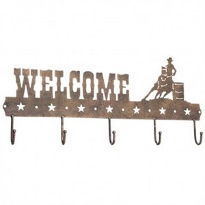 Tough 1 Welcome Sign with Hooks - Barrel Racing