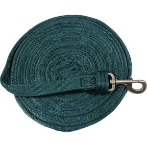 Cushion Web Lunge Line with Rubber Stopper - Hunter Green