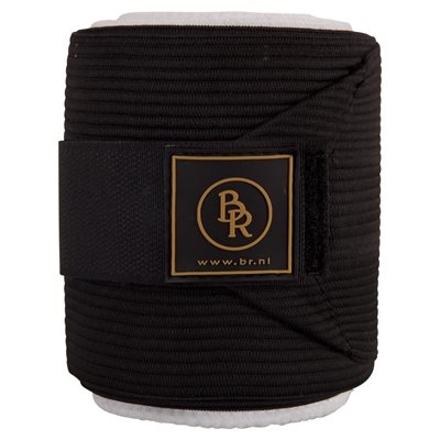 BR Elastic Bandages with Bandage Pad - Black