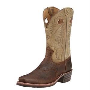 Botte Western Ariat Heritage Roughstock pour Homme - Earth