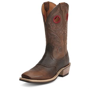 Botte Western Ariat ''Heritage Roughstock'' pour Homme - Brown Oiled Rowdy