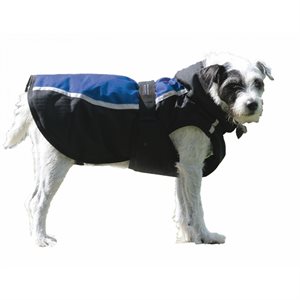 Century Tiger Deluxe winter dog coat - Blue and black