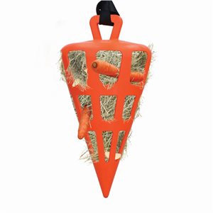 Holland AnimalCare slow hay feeder Fun and Flex Carrot - Orange