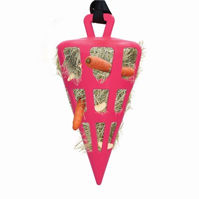Holland AnimalCare slow hay feeder Fun and Flex Carrot - Pink