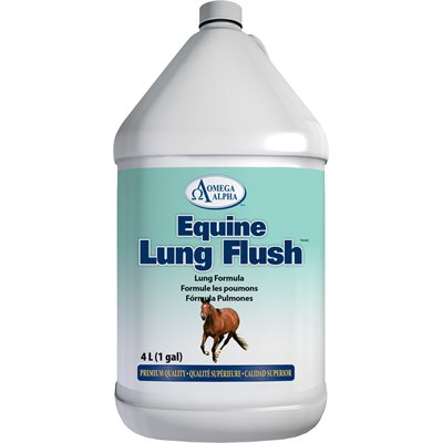 Antioxydant & Expectorant Omega Alpha Equine Lung Flush 4L