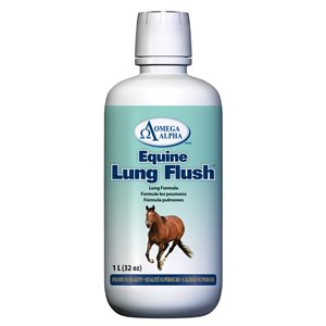 Antioxydant & Expectorant Omega Alpha Equine Lung Flush 1L