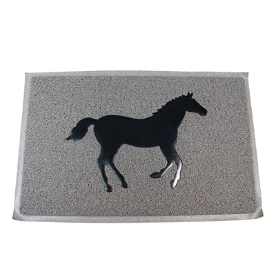 Silverline rubber door mat - Running horse