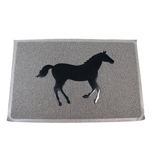 Silverline rubber door mat - Running horse