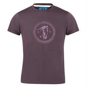 Horze Abbie Kid's T-shirt with Crystals - Grape Juice Purple