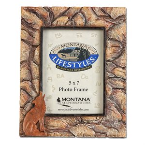 Montana Coyote Stone 5x7 Photo Frame