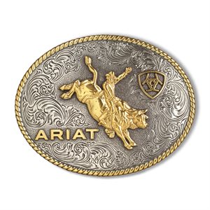 Ariat oval belt buckle - Bull rider