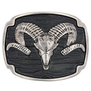 Montana Attitude belt buckle - Rocky Mountain Bighorn Sheep