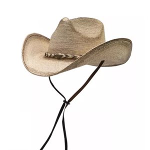 Chapeau de cowboy en feuille de palmier Sabinal - #D28750