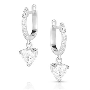 Boucles d'oreilles Montana - Charmed by you Crystal heart