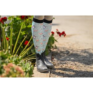 Dreamers & Schemers Riding Boot Socks - Forest Furries