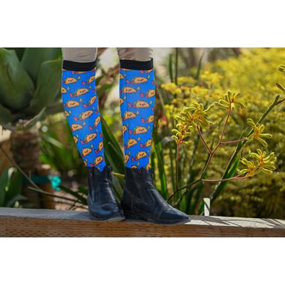 Dreamers & Schemers Riding Boot Socks - Taco Bout It