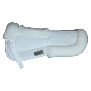 Exselle Wither Relief Half Pad with Rolled Edge - White