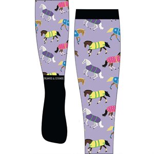 Dreamers & Schemers Riding Boot Socks - All Pony Blanket