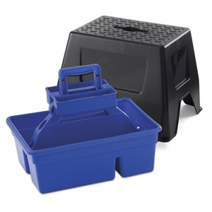 DuraTote Stool and Tote Box - Blue