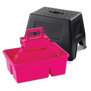 DuraTote Stool and Tote Box - Pink