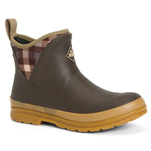 Muck Boot Ladies Originals Ankle - Brown Plaid