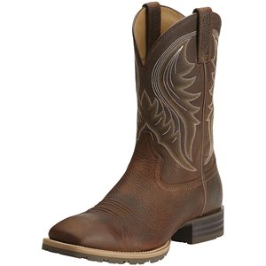 Botte Western Ariat Hybrid Rancher pour Homme - Brown Oiled Rowdy